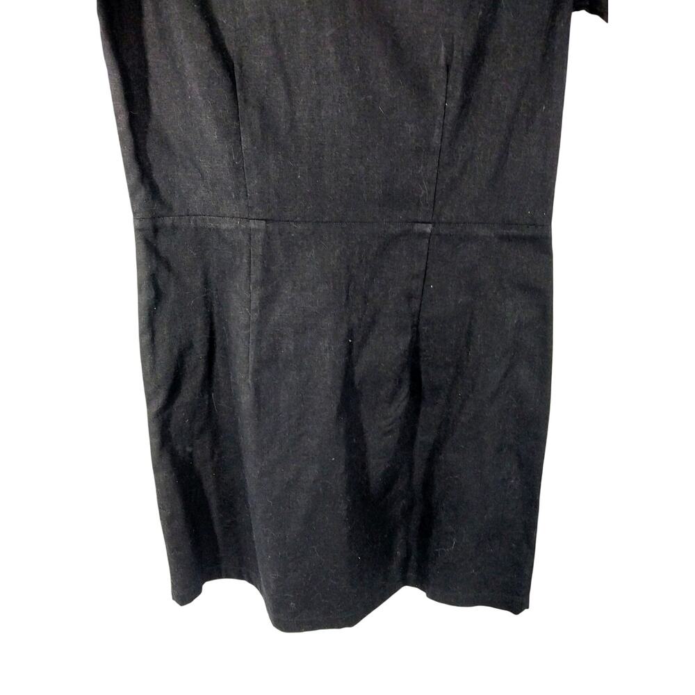 NWOT! STONE HARBOR! LUXE LINEN & COTTON BLACK W/WHITE SHORT SLEEVED DRESS! SZ S - Picture 8 of 12